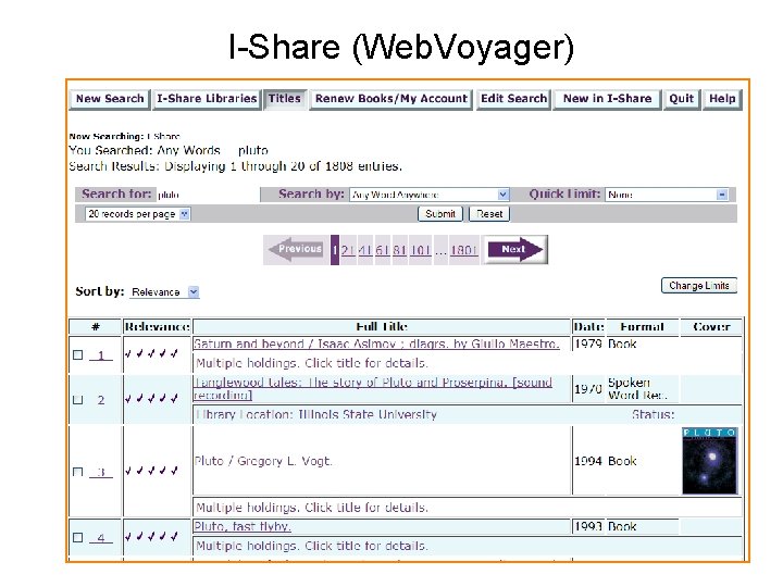 I-Share (Web. Voyager) 