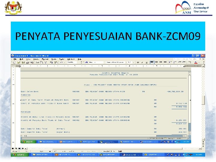 PENYATA PENYESUAIAN BANK-ZCM 09 PENYATA PENYESUAIAN BANK-ZCM 09
