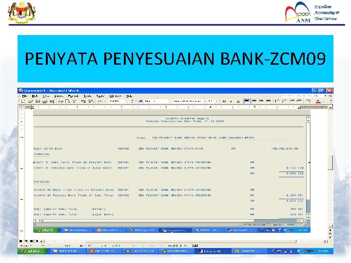 PENYATA PENYESUAIAN BANK-ZCM 09 