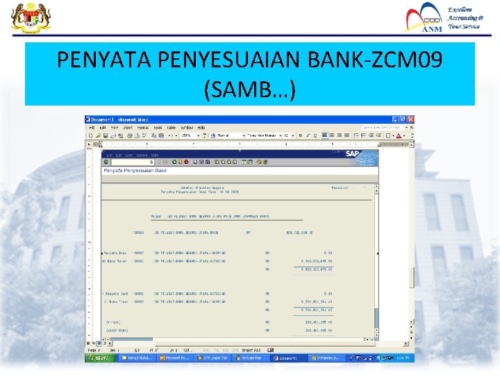 PENYATA PENYESUAIAN BANK-ZCM 09 (SAMB…) PENYATA PENYESUAIAN BANK-ZCM 09 (SAMB…)