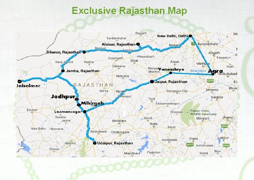 Exclusive Rajasthan Map 