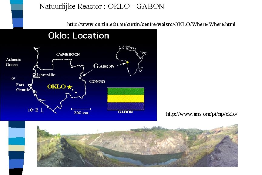 Natuurlijke Reactor : OKLO - GABON http: //www. curtin. edu. au/curtin/centre/waisrc/OKLO/Where. html http: //www.