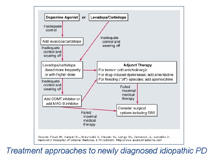 Treatment approaches to newly diagnosed idiopathic PD 