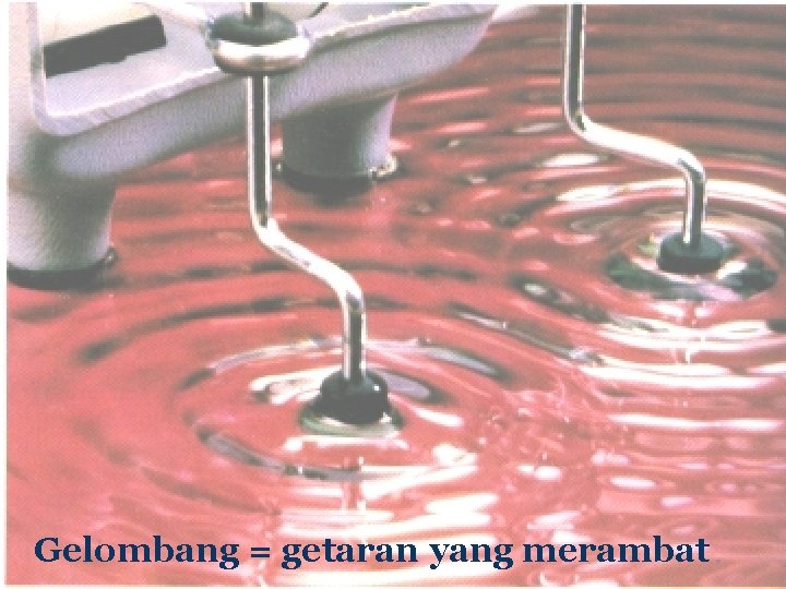 Gelombang = getaran yang merambat 