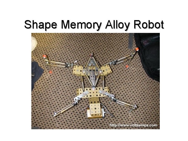 Shape Memory Alloy Robot 