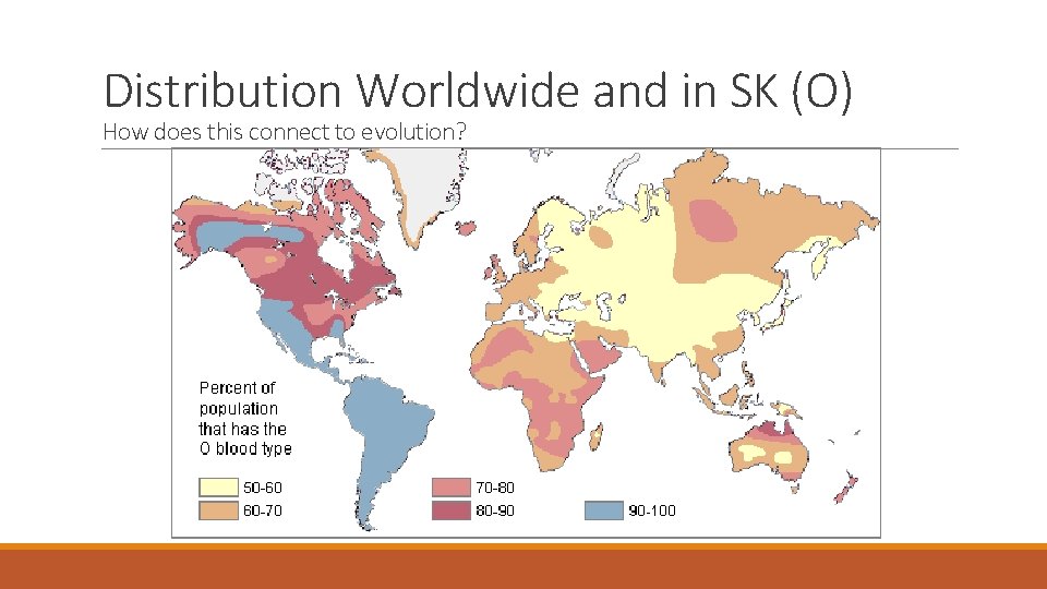 Distribution Worldwide and in SK (O) How does this connect to evolution? 