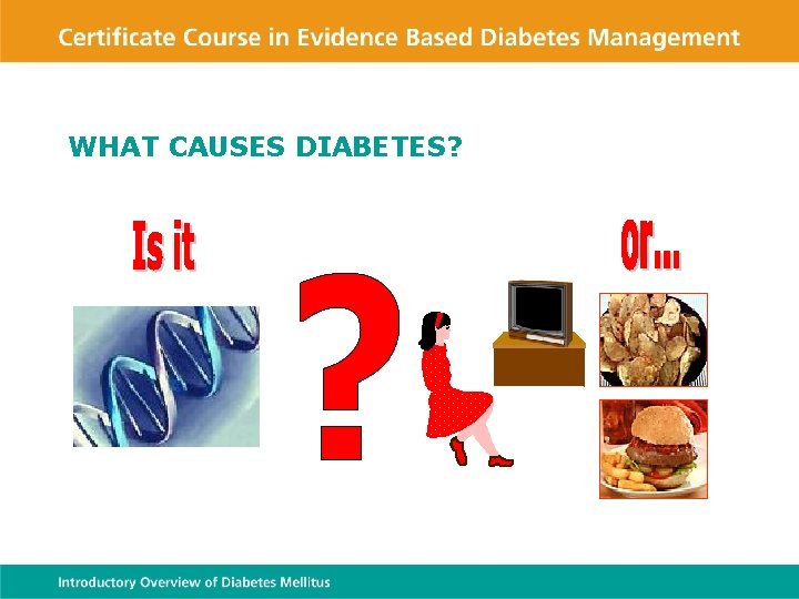 WHAT CAUSES DIABETES? 