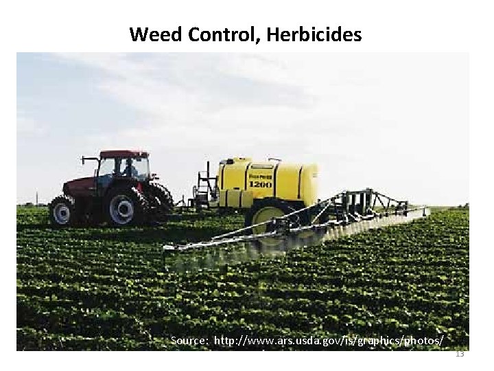 Weed Control, Herbicides Source: http: //www. ars. usda. gov/is/graphics/photos/ 13 