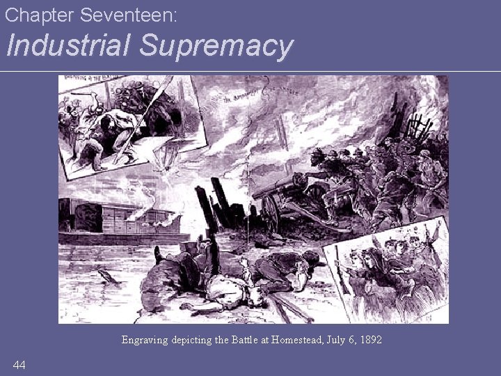 Chapter Seventeen: Industrial Supremacy Engraving depicting the Battle at Homestead, July 6, 1892 44