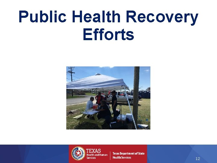 Public Health Recovery Efforts 12 