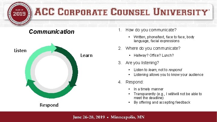 1. How do you communicate? Communication • Written, phone/text, face to face, body language,