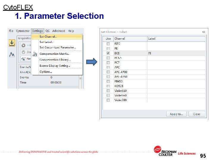 Cyto. FLEX 1. Parameter Selection 95 