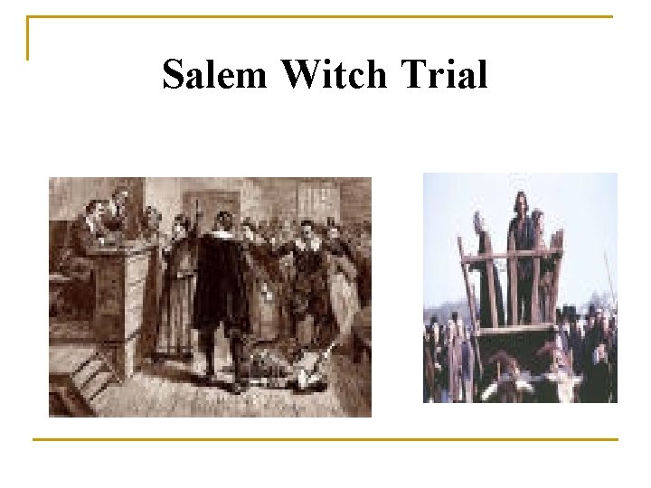 Salem Witch Trial 