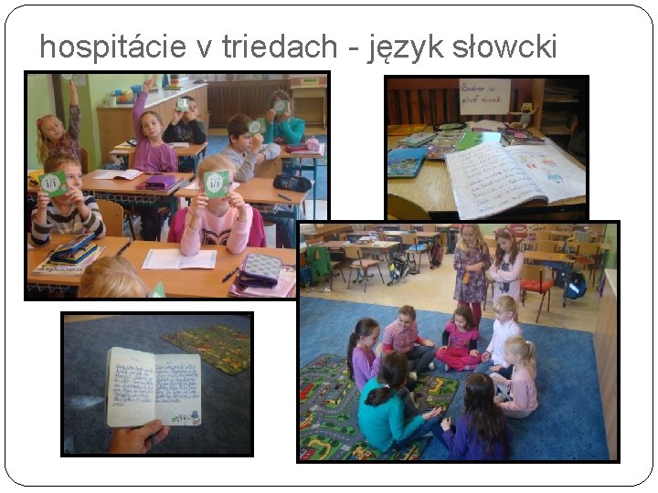 hospitácie v triedach - język słowcki 