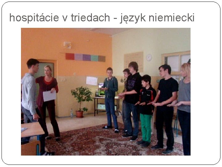 hospitácie v triedach - język niemiecki 