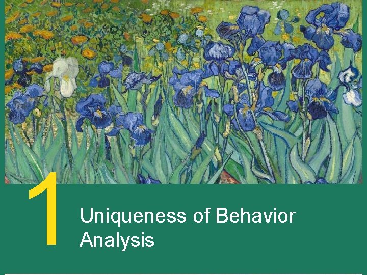 1 Uniqueness of Behavior Analysis 