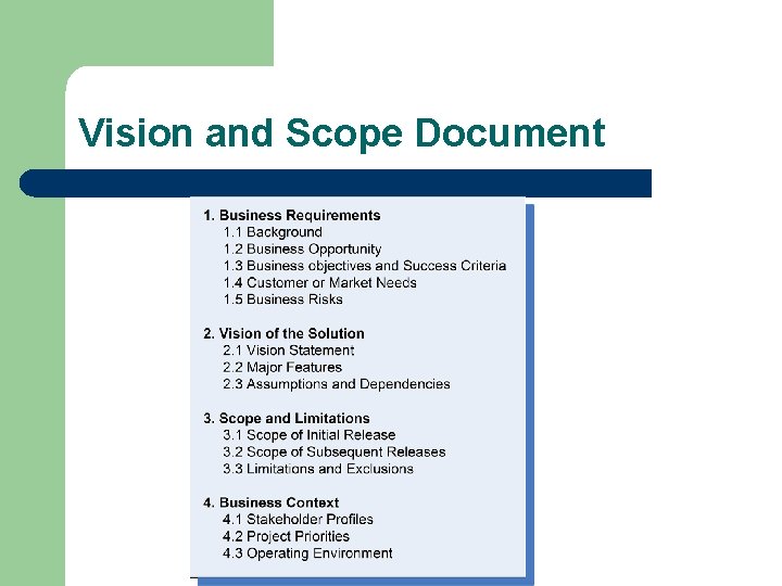 Vision and Scope Document 
