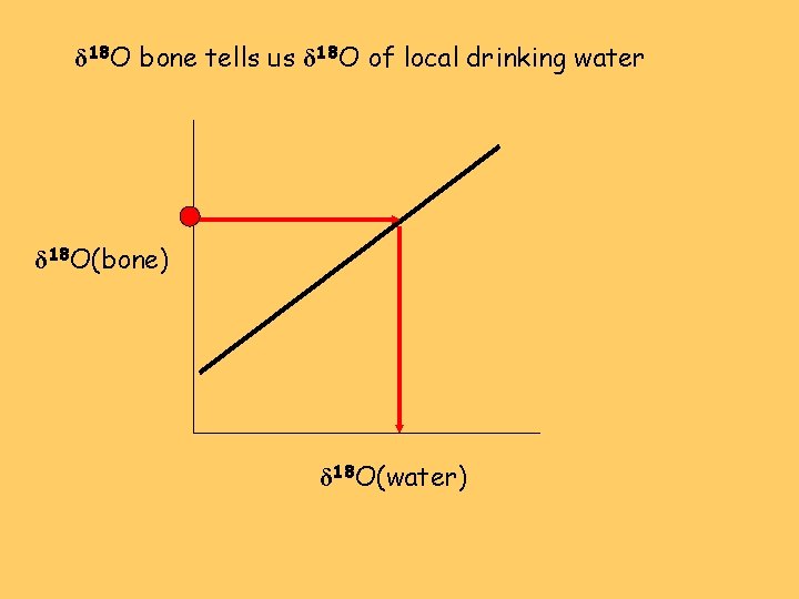 δ 18 O bone tells us δ 18 O of local drinking water δ