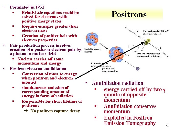  • • • Postulated in 1931 § Relativistic equations could be solved for