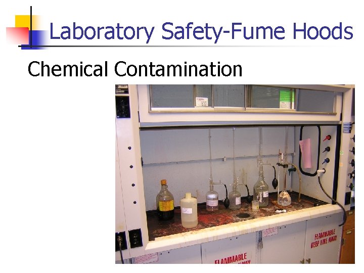 Laboratory Safety-Fume Hoods Chemical Contamination 