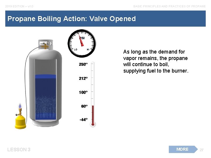 2019 EDITION – v 1. 0 BASIC PRINCIPLES AND PRACTICES OF PROPANE Propane Boiling