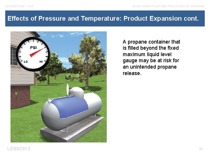 2019 EDITION – v 1. 0 BASIC PRINCIPLES AND PRACTICES OF PROPANE Effects of