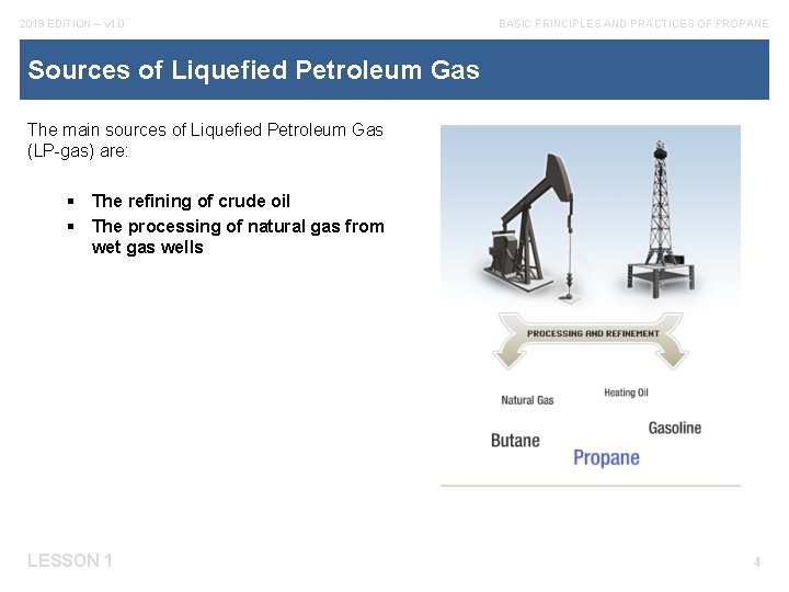 2019 EDITION – v 1. 0 BASIC PRINCIPLES AND PRACTICES OF PROPANE Sources of