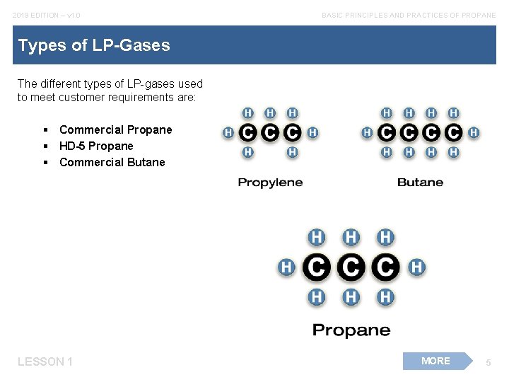 2019 EDITION – v 1. 0 BASIC PRINCIPLES AND PRACTICES OF PROPANE Types of