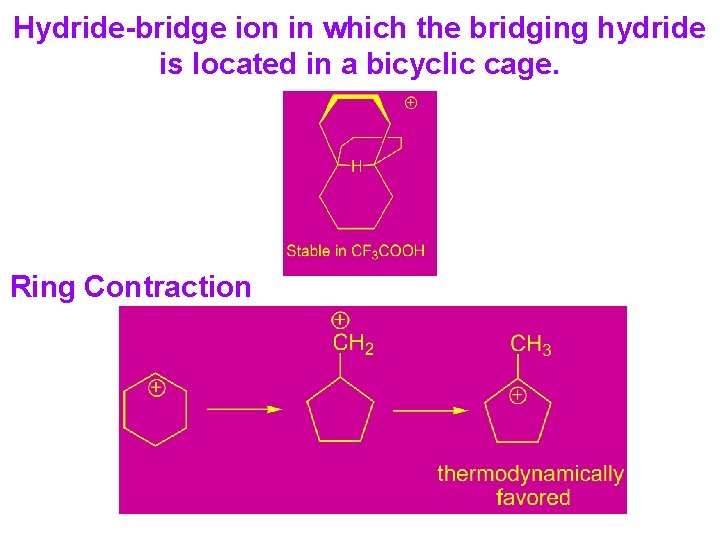 Hydride-bridge ion in which the bridging hydride is located in a bicyclic cage. Ring