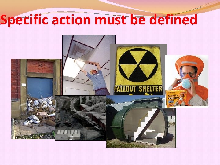 Specific action must be defined 