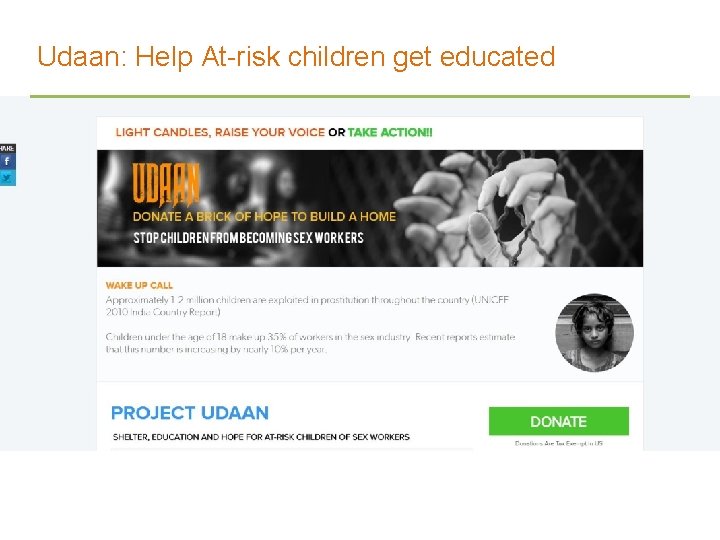 Udaan: Help At-risk children get educated 