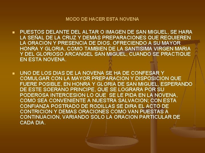 MODO DE HACER ESTA NOVENA n PUESTOS DELANTE DEL ALTAR O IMAGEN DE SAN