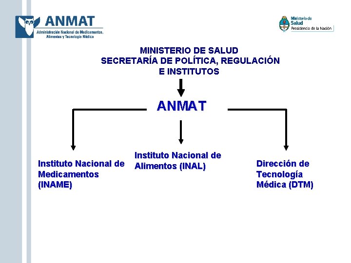 MINISTERIO DE SALUD SECRETARÍA DE POLÍTICA, REGULACIÓN E INSTITUTOS ANMAT Instituto Nacional de Alimentos