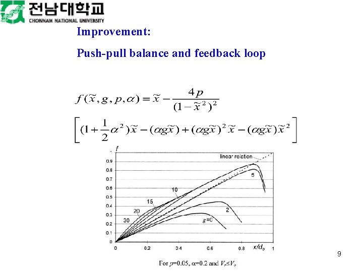 Improvement: Push-pull balance and feedback loop 9 