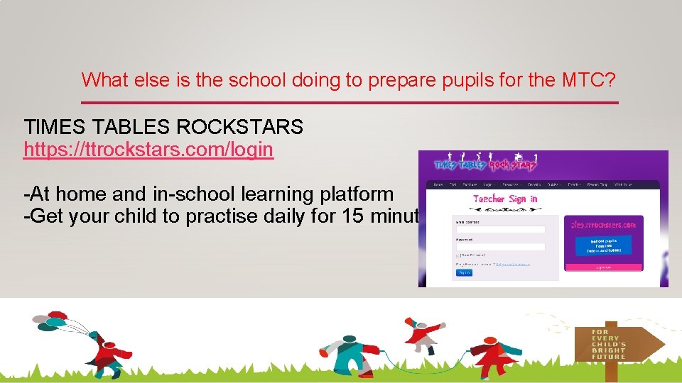What else is the school doing to prepare pupils for the MTC? TIMES TABLES