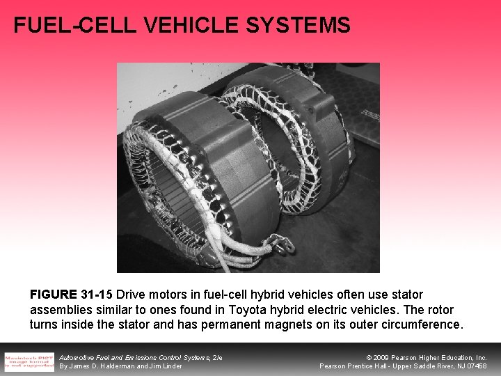 FUEL-CELL VEHICLE SYSTEMS FIGURE 31 -15 Drive motors in fuel-cell hybrid vehicles often use