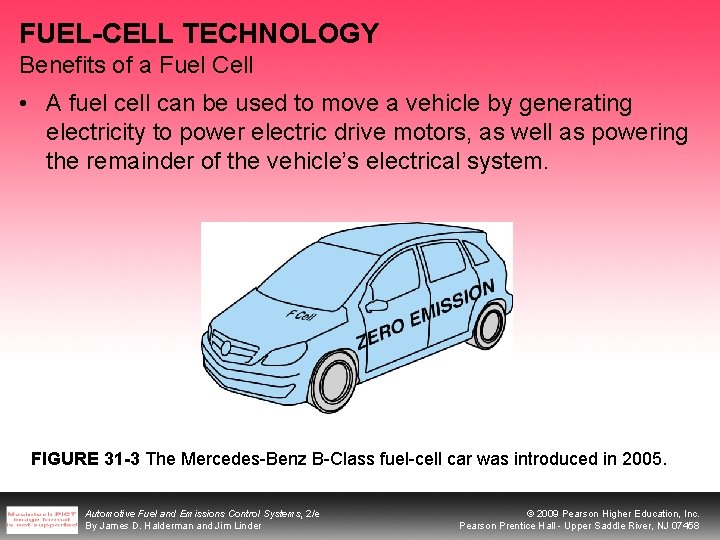 FUEL-CELL TECHNOLOGY Benefits of a Fuel Cell • A fuel cell can be used