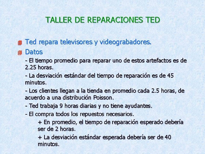 TALLER DE REPARACIONES TED 4 4 Ted repara televisores y videograbadores. Datos - El