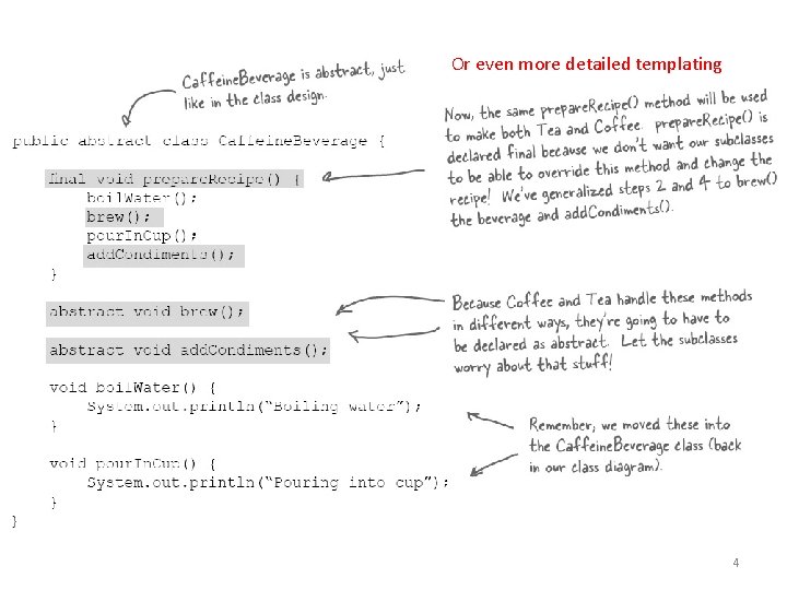 Or even more detailed templating 4 Or even more detailed templating 4