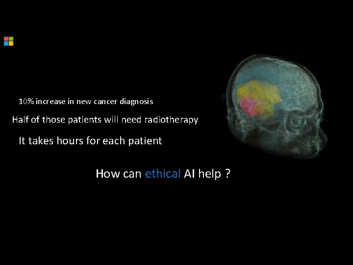 10% increase in new cancer diagnosis Half of those patients will need radiotherapy It