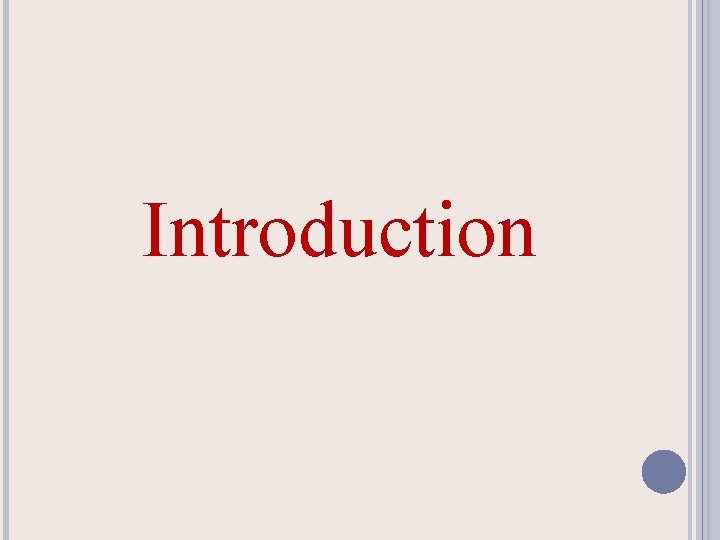  Introduction 