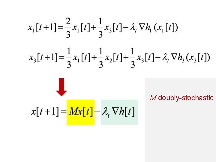 M doubly-stochastic 