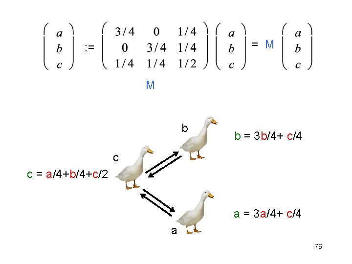 = M : = M b b = 3 b/4+ c/4 c c =