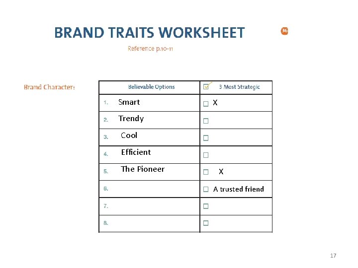 Smart X Trendy Cool Efficient The Pioneer X A trusted friend 17 