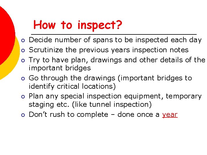 How to inspect? ¡ ¡ ¡ Decide number of spans to be inspected each