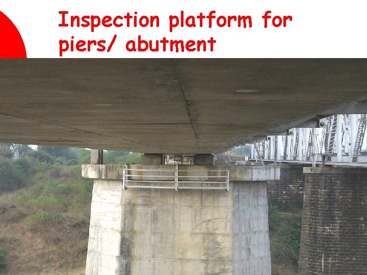 Inspection platform for piers/ abutment 