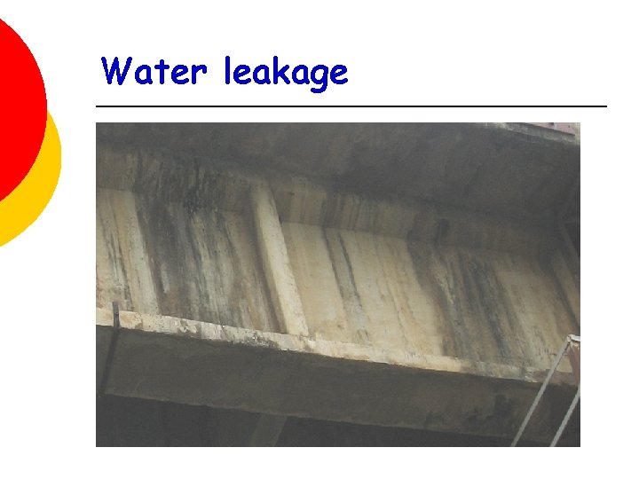 Water leakage 