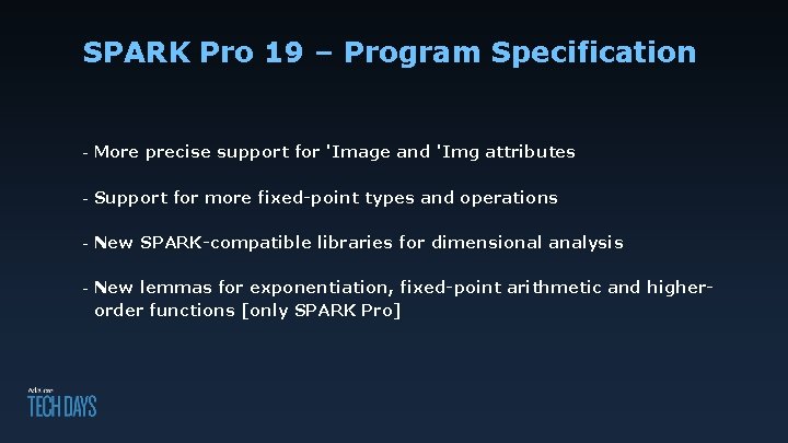 SPARK Pro 19 – Program Specification - More precise support for 'Image and 'Img