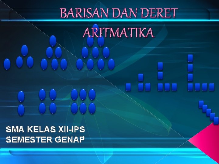 BARISAN DERET ARITMATIKA SMA KELAS XII-IPS SEMESTER GENAP 