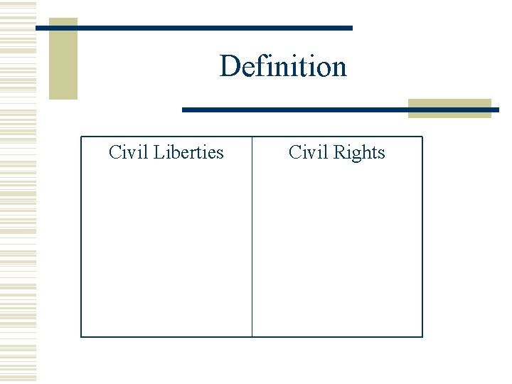 Definition Civil Liberties Civil Rights 